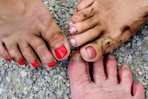 toes