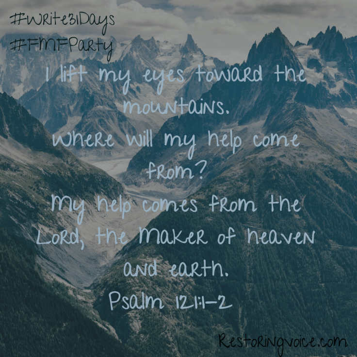 Help Him Guide In Focus on Help {#Write31Days} – Restoring Voice