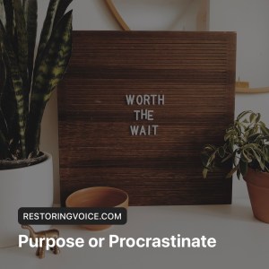 Purpose or Procrastinate ​blog