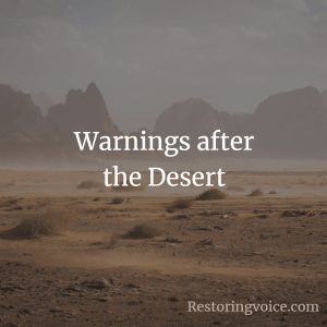 Warnings after the Desert blog picture of desert